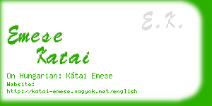 emese katai business card
