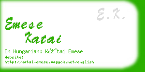 emese katai business card
